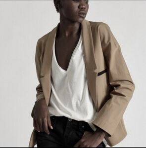 One x One Teaspoon Chicago dinner blazer jacket in mocha size XL